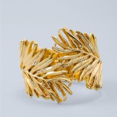 Gorgeous Bracelet! Never Used. Palm Leaf Cuff Bracket Gold Pave Crystals Palm Cuff, Petite Casual, Polished Casual, Market Jewelry, Mark Price, Women's Bracelets, Shirt Dress Casual, Tailored Dress, Gorgeous Bracelet