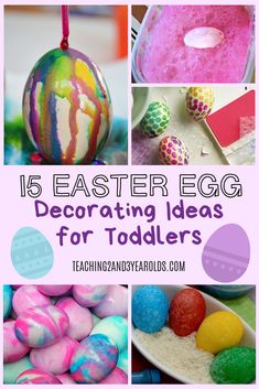 easter egg decorating ideas for toddlers that are easy and fun to do at home