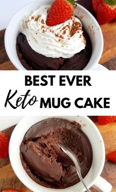 keto low carb sugar free chocolate mug cake