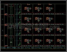 an architectural drawing showing the layout and details for different types of electrical equipment, including wires,