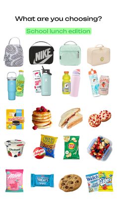 what are you choosing? school lunches, snacks, and drinks for the first day of school