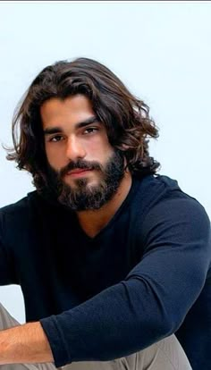 Long Wavy Hair Men, Long Hair Arabic Men, Men With Long Hair And Mustache, Man With Long Brown Hair And Beard, Men's Long Hairstyles Wavy, Men’s Long Hair Professional, Greek Man With Long Hair, Long Hairstyles For Men, Long Hair Beard