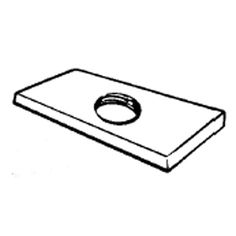 a black and white drawing of a cutting board with a ring on the end of it