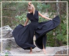 Amazing wide leg casual black pants, which give a feeling of flying and freedom. Soft as the butterfly wing, these women boho maxi pants are great to create daring and extremely womanly images. If you have ever dreamt of a skirt-pants, this model is perfect!Material: bengaline (60% cotton / 40% polyester)The butterfly is perfumingIt's wings in the scentOf the orchid. Matsuo BashoThe item is made to order. Please, state your height and measurements in the message to the seller during the checkout Bohemian Black Harem Pants, Bohemian Black Flowy Maxi Skirt, Flowy Black Bohemian Maxi Skirt, Black Full-length Bohemian Harem Pants, Black Full Length Bohemian Harem Pants, Black Harem Pants For Spring Festival, Black Floor-length Maxi Skirt For Summer, Black Wide-leg Maxi Skirt, Black Wide Leg Maxi Dress For Summer