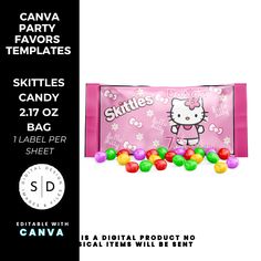 a candy bar with hello kitty on it