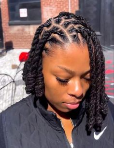 Locs Hairstyles For Women Two Strand, Locs Halo Styles, Locs French Braid, Asymmetrical Loc Knot Bob, Loc Styles For Swimming, Rope Loc Styles, Basic Loc Styles For Women, Loc Two Strand Twist Styles, Two Strand Loc Styles For Women