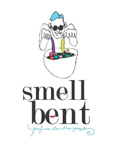 the logo for small bent, an ice cream shop