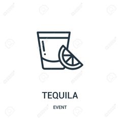 tequila icon on white background from event collection an image of a tequila icon on white background from event collection stock photo and royalty