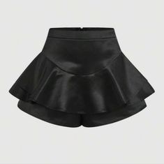 Nwt Black Ruffle Skort Size 2 Zippered Back Closure Runs A Little Big Ships Quickly Tags Intact From Smoke-Free Home Ruffle Skort, Shein Shorts, Layered Skirt, Black Ruffle, Skorts, Ruffle Hem, Size 2, Womens Shorts, Skirt