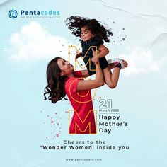 a woman holding a child in her arms with the caption happy mother's day