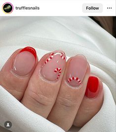 Candy cane nails
Christmas nails idea
Nails idea 2022
Nails of the day
French manicure 
Winter nails
Red nails
Red manicure 
Nails
Short nails Winter Nail French, Chrimbo Nails, Candy Cain Nails, Candy Cane Nails Short, Christmas Gel Manicure, Red Accent Nails, Candy Cane Nail Designs, Candy Cane Christmas Nails, Candy Cane Nail Art