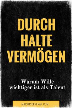 a black and yellow poster with the words, durch halee vermogen