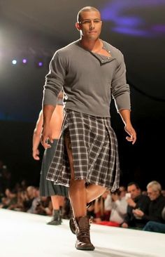 Kilt Men, Kilted Men, Alex Sanchez, Scottish Dress, Men Wearing Skirts, Scottish Style, Gender Fluid Fashion