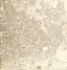 an old map of the city of london