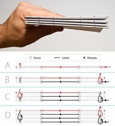 a hand holding some kind of paper with letters and numbers on it's sides