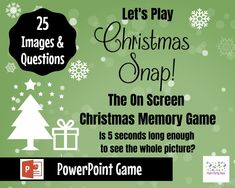 the christmas snap game is available for kids to play