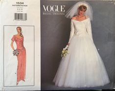 Vogue Bridal Original Off the Shoulder and Dropped Waist Off The Shoulder Long Dress, Vogue Bridal, Bridal Sewing Patterns, Hippie Couple, Dresses Cinderella, Gowns Simple, Wedding Dress Sewing Patterns, Long Dress Patterns, Cape Wedding