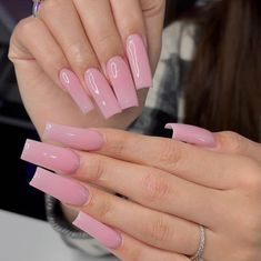 Long Girly Nails, Dusty Pink Nails, Pink Nails Acrylic, Flame Nail Art, Girly Nails, Daily Nails, Cute Spring Nails