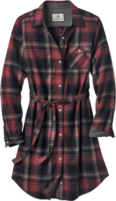 Plaid Flannel Shirt Dress, Plaid Flannel Dress, Space Dress, Flannel Shirt Dress, Flannel Dress, Fall Dress, Belted Shirt Dress, White Tail, Long Sleeve Flannel