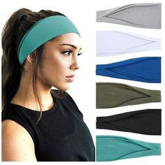 Workout HeadbandsWide yoga headbands for women hair and wigs. Versatile solid color headbands, suitable for different hair types and can be worn with a range of hairstyles, not only take control of your hair well but also make you look stylish, charming and cute. Hair Bands for Womens Hair, 6 packs in one pakage, perfect for daily wear, sports, beach, clubbin, prom, party, casual weekend or just for some lazy hair days. Size: one size.  Color: White.  Gender: female.  Age Group: adult. Running Hair, Running Hairstyles, Lazy Day Hairstyles, Ikat Kepala, Yoga Hair, Lazy Hairstyles, Running Headbands, Sport Hair, Different Hair Types