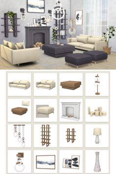 a living room filled with furniture and decor