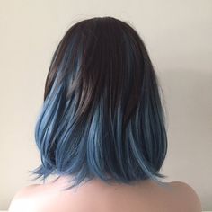 Short Blue Highlighted Hair, Peekaboo Colored Hair, Blue Gradient Hair, Novel Plotting, Color Trends 2023, Hair Monster, Hidden Hair Color, Short Hair Blue, Short Hair Highlights