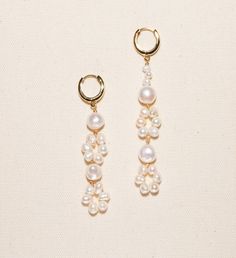 PEARL DROP EARRINGS. You will feel special and elegant wearing them. These earrings are also loved by best. dressed aka Ashley! | Luxurious statement earrings made with freshwater pearls, handmade in New York City where Joey baby's headquarter is. It is fun and feminine, they are great to wear on any occasion, from parties to daily outings. | 1-800-Flowers Gifts Delivery Veronica Earrings Pearl Earrings Handmade, Long Drop Earrings, Best Dressed, Lovely Necklace, Feel Special, Dream Jewelry, Beaded Jewelry Diy, Pearl Drop Earrings, Pearl Drop