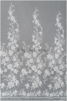 ❀❀ CHARACTERISTICS ❀❀ Color: off-white Yarn: cotton / cording: Rayon Base: soft nylon tulle Sequins: Yes, offwhite Beads: NO Width of embroidery/ width of full fabric: 130cm -150cm /51"- 59"  Listed per- 1 yards (yds) / 91,44 cm (0,91 Meter) - if you order more than 1yds, you'll get the lace in one continuous full piece.   We only sell by FULL yds, not half  ❀❀ SAMPLE SWATCHES❀❀ If you want to check the color and quality, you can order a swatch here (READ DESCRIPTION OF THE LISTING  https://www. Cream Lace With Floral Applique, White Lace Fabric With Floral Applique, White Lace Tulle Fabric With Floral Applique, Wedding Lace Embroidered Fabric With Floral Print, White Lace Fabric With Floral Embroidery, White Floral Print Embroidered Lace Fabric, Embroidered Fabric With Lace Trim For Spring Wedding, Delicate White Lace Tulle Fabric, Delicate White Tulle Fabric For Wedding