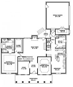 the first floor plan for this house