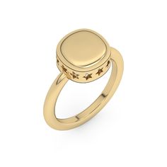 Our signature Mini Leo Ring created with a smooth face. Created using the Golden Ratio for perfect proportions. 14k yellow gold 14k Yellow Gold Dome Ring, Timeless Stackable Yellow Gold Engraved Ring, Luxury 14k Yellow Gold Dome Ring, Formal Gold Dome Ring With Bezel Setting, 14k Yellow Gold Signet Ring, Luxury 14k Gold Initial Ring With Round Cut, Luxury Yellow Gold Initial Ring With Round Band, Luxury 14k Gold Round Cut Initial Ring, Classic Stackable Initial Ring For Formal Occasions