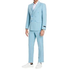 Introducing Our Must-Have 3 Piece Peak Lapel Celeste Colored Suit, Complete With A Matching Vest And Skinny Fit Pants! This Suit Is The Epitome Of Style And Sophistication, With Its Unique And Striking Celeste Color And Sleek Peak Lapel Design. The Matching Vest Adds A Touch Of Elegance, While The Skinny Fit Pants Create A Modern And Streamlined Silhouette That Is Both Comfortable And Stylish. Perfect For Any Formal Occasion, This Suit Is Sure To Make A Lasting Impression And Leave You Feeling C Celeste Color, Vest And Pants, Lapel Design, Pocket Vest, Jacket Pins, Jacket Vest, Peak Lapel, 3 Piece Suits, Fit Pants