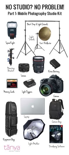 there are many different types of photography equipment