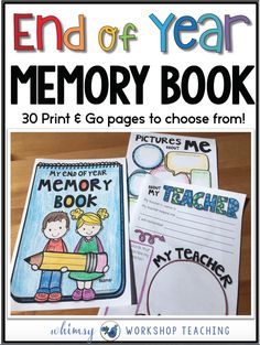 the end of year memory book for kids