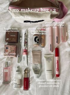 Glossier Moisturizer, Glossier Skin Tint, My Makeup Bag, Makeup Pictures, Miss Dior