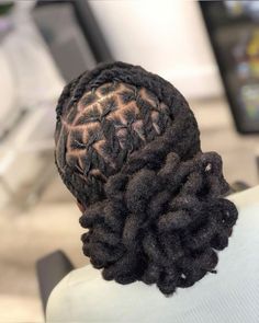 Braided Loc Updo, Twist Loc Styles, Paprika Hair Color, Blue And Black Braids, Black Braids Hairstyles, Girl Locs, Dreadlocks Hair Care, Loc Nation, Short Dreadlocks Styles