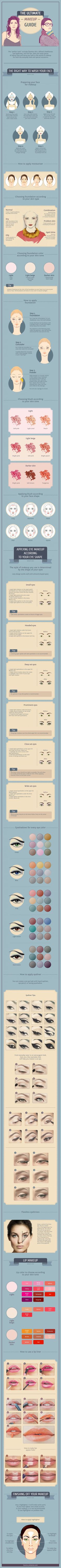 Step-by-step instructions to help you attain an absolutely flawless look. Alat Makeup, Makeup Guide, Makeup Goals, Flawless Makeup, All Things Beauty, Makeup Skin Care, Beauty Secrets