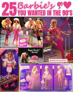 barbie dolls are featured in this ad for barbie toys