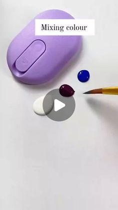 an image of mixing colours on a white surface