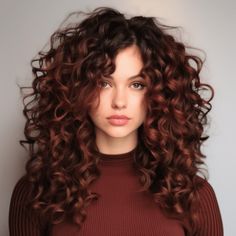 47 Stunning Dark Red Hair Color Ideas for 2023 Chocolate Rose Hair Color, Curly Hair With Face Framing Bangs, Curly Hair Color 2023, 3b Curly Layers, Annalynne Mccord Hair Curly, Color Hair Ideas For Curly Hair, Short Curly Hairstyles Color Ideas, Curly Auburn Hair Naturally