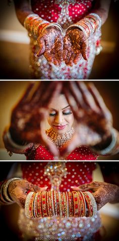 two different shots of a woman with her hands in the air