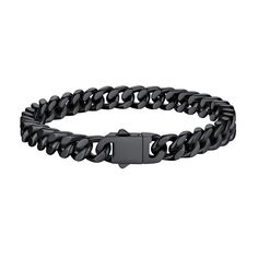 PRICES MAY VARY. 1. Design: Pour ce bracelet cubaine classique et gourmette homme femme Miami, nous proposons une largeur de 5mm, 7mm, 9mm, 12mm, la largeur de bracelet la plus sélectionnée. Et la longueur 19cm/21cm/23cm est disponible. 2. Matériau: Chaîne de Main fabriqué en acier inoxydable 316L hypoallergénique, respectueux de tous les types de peau. Galvanoplastie de haute qualité, ne se décolore pas pendant longtemps. 3. Fermoir à boucle améliorée. Beaucoup mieux que la pince de homard normale. Plus épais sturdier et durable, test ouvert et fermé pour des milliers de fois sans cassé. Très facile à mettre et à enlever. 4. Bracelet cubaine Miamai. Si vous recherchez une bracelet subtile pour tous les jours que vous pouvez porter en toute occasion, une bracelet cubaine de moins de 5 mm e Cuban Chain Bracelet, Cuban Bracelet, Curb Chain Bracelet, Casual Jewelry, Miami Cuban, Chain Bracelets, Bracelet Black, Cuban Chain, Cuban Link