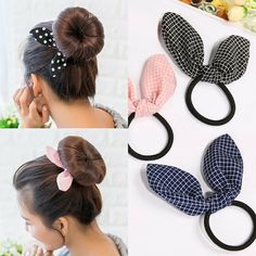 Hair Ties Diy, Diy Hair Scrunchies, Scrunchies Diy, Hair Bow Tutorial, Scrunchie Hair, Diy Headband, Diy Hair Bows, Elastic Hair Bands, Diy Bow