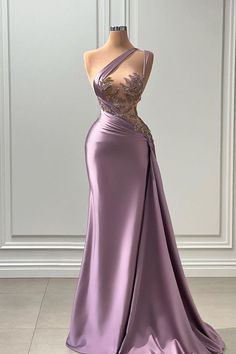 Sexy Purple Mermaid One-Shoulder Prom Dress Prom Dress Green, Prom Dress Pictures, Prom Dress Black, Robes Glamour, One Shoulder Prom Dress, Prom Dresses Long Mermaid, Purple Mermaid, Mermaid Prom Dress, Prom Dresses Sleeveless