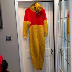 Brand New. Bustline 36”, Length 30” Disney Pants, Disney Gold, Suit Costume, Union Suit, Red Gold, Winnie The Pooh, Pant Jumpsuit, Jumpsuit Romper, Pants For Women