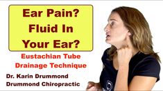 Ear Pain? Fluid In Your Ear? Explaining Eustachian Tube Drainage Technique For Relief - YouTube Fluid Behind Eardrum, Drain Ear Fluid, Water In Ear, Ear Pain Remedies, Ear Drainage