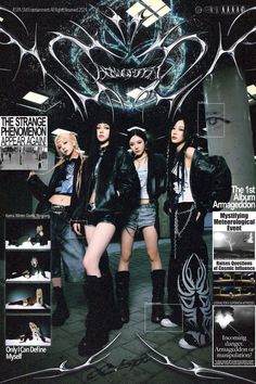 an advertisement for the japanese fashion magazine's fall / winter 2010 issue, featuring models