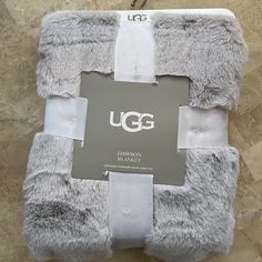 the ugg blanket has been folded up