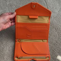 Zoppen Orange Travel Wallet With Snap Closure. New. Never Used. Excellent Condition. No Flaws. Bundle With Any Other Item From My Closet For Discount. Orange Pouch Wallet For Daily Use, Orange Bag With Card Slots For Daily Use, Orange Travel Wallets With Interior Card Slots, Orange Travel Wallet With Card Slots, Orange Travel Wallet, Rfid Blocking Travel Wallets In Pouch Shape, Rfid Blocking Travel Wallet Pouch, Travel Wallet, Travel Wallets