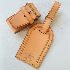 100% Authentic Louis Vuitton Luggage Tag & Poignet Set. In Almost Perfect Condition. Very Light Patina! Priced For Condition! Vachetta Leather Luggage Tag. Slip Has Not Been Used Or Written On. Poignet Is Used To Keep Your Bag Handles Together. It Has Very Light Wear. (As Shown) Size: Tag - 3.5”L X 2”W / Poignet - 2.5” X 1.5” (Approximately) Please Ask Any Questions Before Purchasing. All Sales Are Final. Pictures Are The Best Description. Will Take More On Request O O Y O. Oot Yo Ot! Louis Vuitton Luggage Tag, Louis Vuitton Luggage, Leather Luggage Tag, Leather Luggage Tags, Louis Vuitton Accessories, Leather Luggage, Almost Perfect, Bag Handle, Luggage Tag