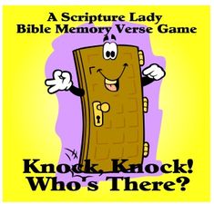 a bible memory verse game with knock knock who's there?